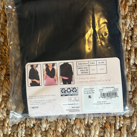 2 Packs Secret Treasures Maternity Nursing Wrap, Cover-Up, Scarf Size XL - 3XL - Picture 9 of 11